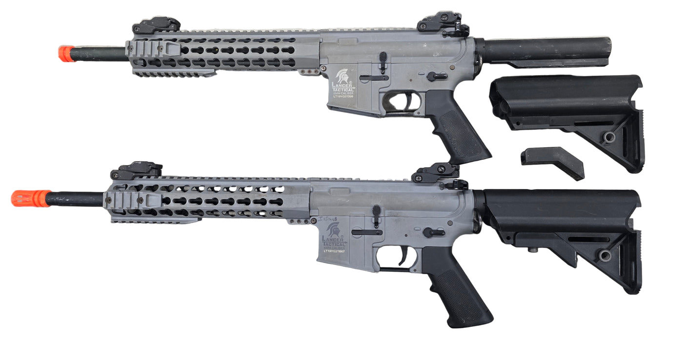 USED Lot of 2 Lancer Gen2 Airsoft AEGs - 11398/11867 - NOT WORKING