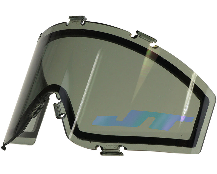 JT Paintball Spectra Proflex Flex 8 Thermal Mask Lens -  Smoke/Blue Mirror Logo