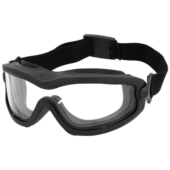 Lancer Tactical Double Layer Airsoft Goggle - Black - Thermal Lens
