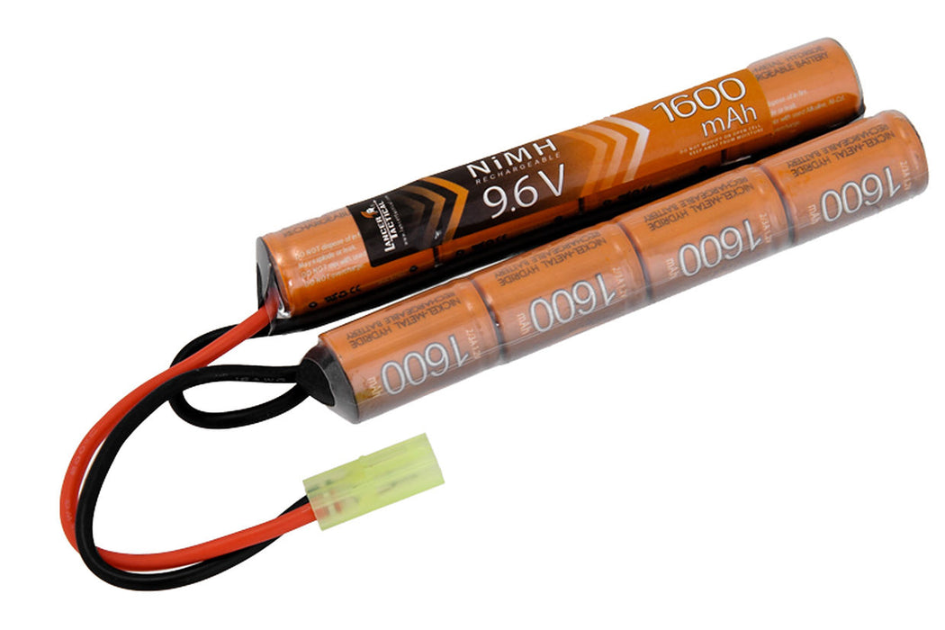 Lancer Tactical 9.6V 1600mAh Airsoft AEG Nunchuck Battery