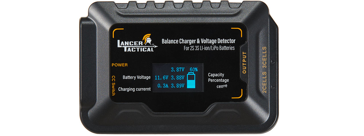 Lancer Tactical Li-Po Smart Pro Compact Balance Airsoft Battery Charger 7.4v - 11.1v