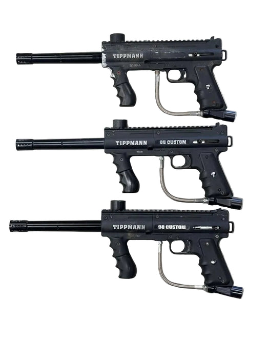 USED Lot of 3 Tippmann 98 PS Platinum Series Paintball Markers