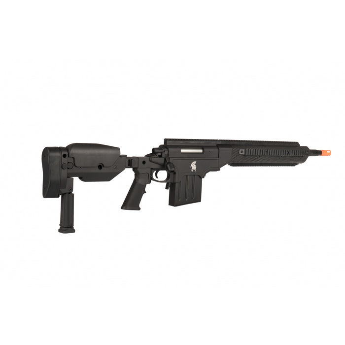 Lancer Tactical Bolt Action Airsoft Spring Sniper W/Folding Stock - Black - LT-710B