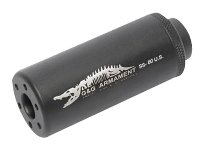 G&G Airsoft SS-80 Crocodile Barrel Extension - CW - Black