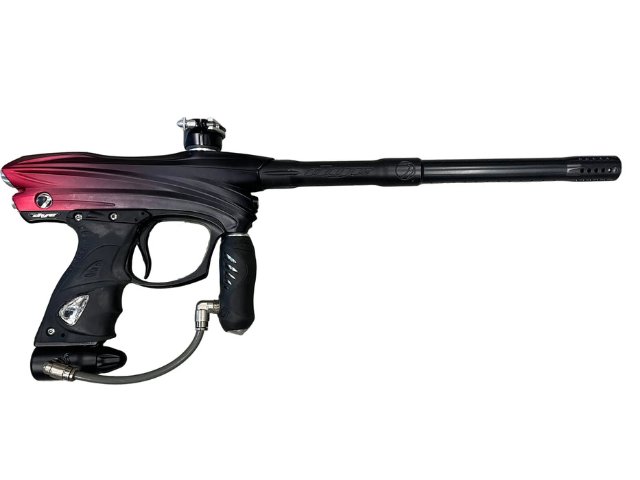 USED Dye DM8 Paintball Gun - Black/Red Fade