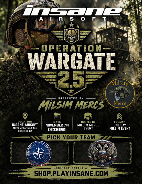 Operation Wargate 2.5 Airsoft Event Entry