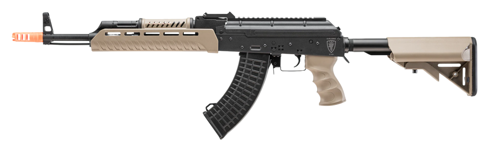 Elite Force AKX Airsoft AEG Rifle - Black/Tan - With Eyetrace