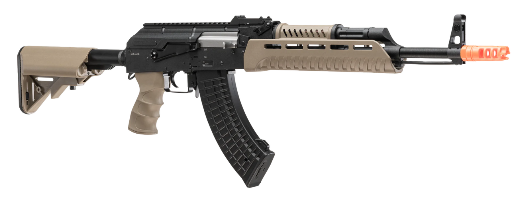 Elite Force AKX Airsoft AEG Rifle - Black/Tan - With Eyetrace