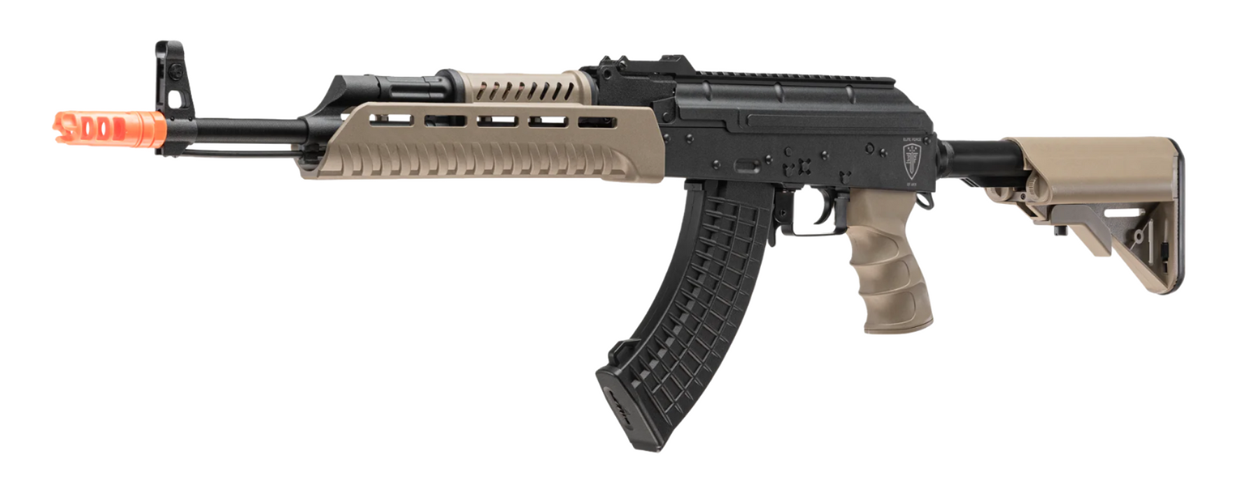 Elite Force AKX Airsoft AEG Rifle - Black/Tan - With Eyetrace