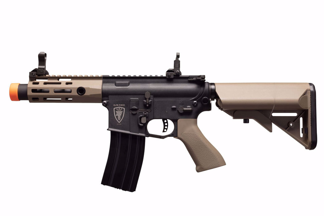 Elite Force Airsoft M4 CQCX AEG - Black/Tan - With Eyetrace