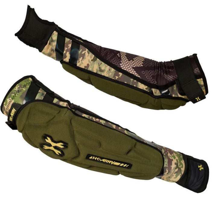 HK Army Crash Elbow Arm Pads - Camo - Large