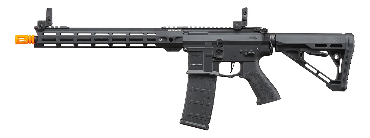 Lancer Tactical Predator Delta 13.5" Gen 4 Airsoft AEG - Black - Dean's