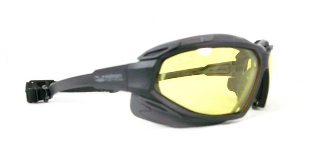 Valken Tactical Echo Airsoft Goggle Black with Yellow Lens Anti Fog Lens