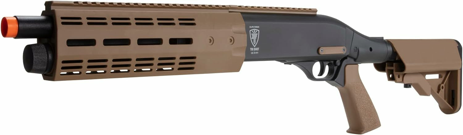 Umarex Elite Force Tri Shot Co2 Airsoft Shotgun - Black/Tan