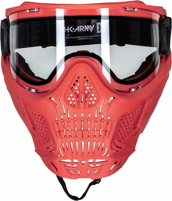 HK Army HSTL Skull Goggle - Red - Clear Lens