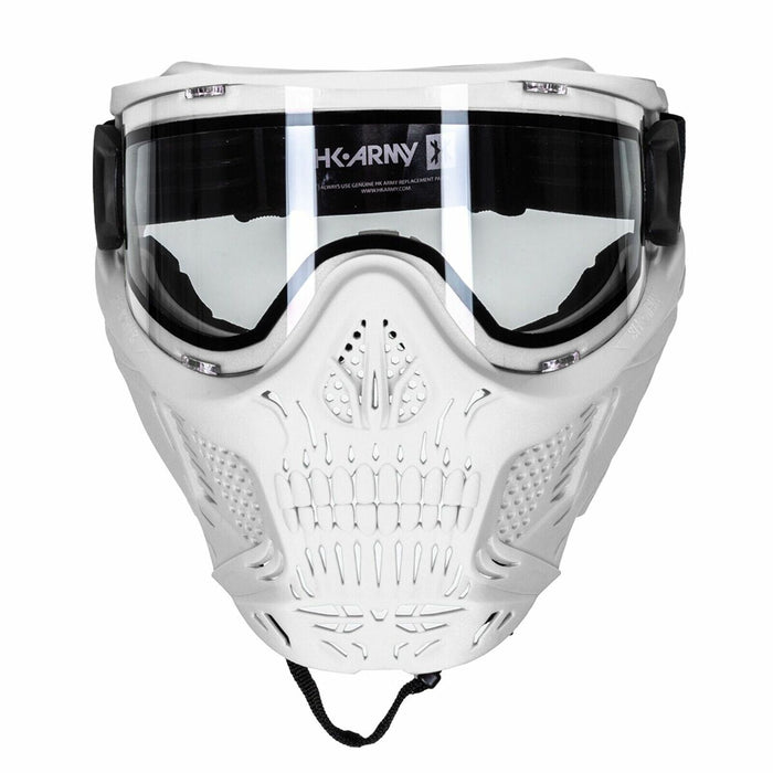 HK Army HSTL Skull Goggle - White - Clear Lens
