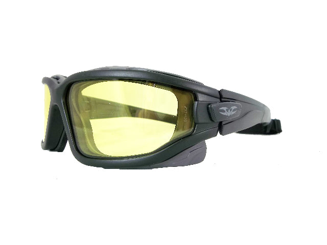 Valken Tactical Zulu Airsoft Goggle Black with Yellow Thermal Lens
