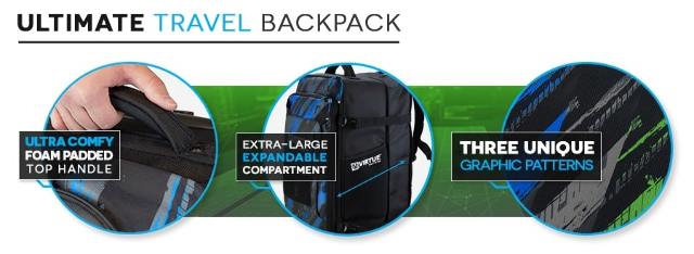 Virtue Gambler Backpack / Gear Bag - Graphic Black
