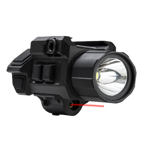 NcStar Pistol Red Laser & LED Flashlight - Black - VAPFLSRV3