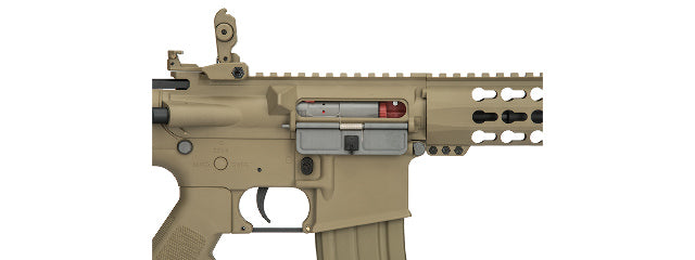 Lancer Tactical G2 M4 KEYMOD 10" AEG Airsoft Gun with Battery & Charger - Tan