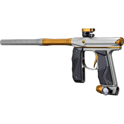 Empire Mini GS Paintball Gun w/ 2 Piece Barrel - Dust Silver/Gold