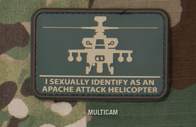 Mil-Spec Monkey Apache Attack Helicopter Patch - Multicam
