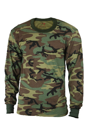 Rothco Long Sleeve T-Shirt - Woodland - XXL