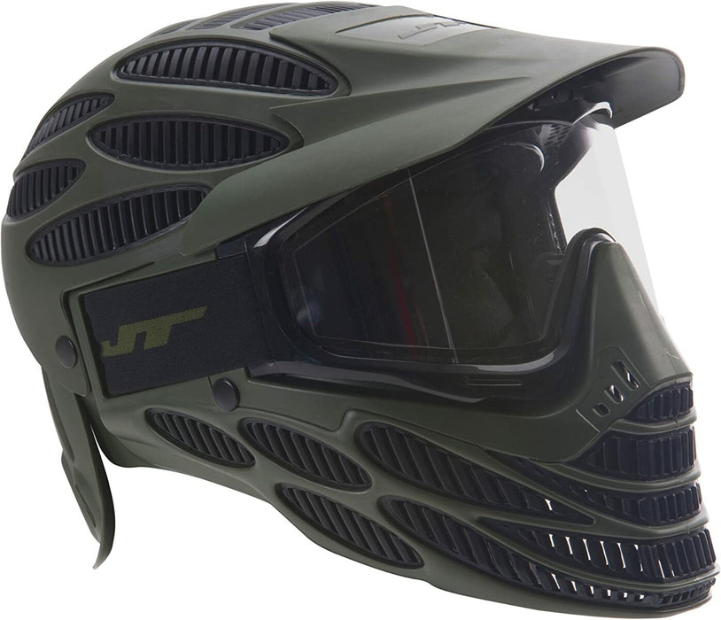 JT Flex 8 Headshield Paintball Mask Full Coverage Thermal - Olive