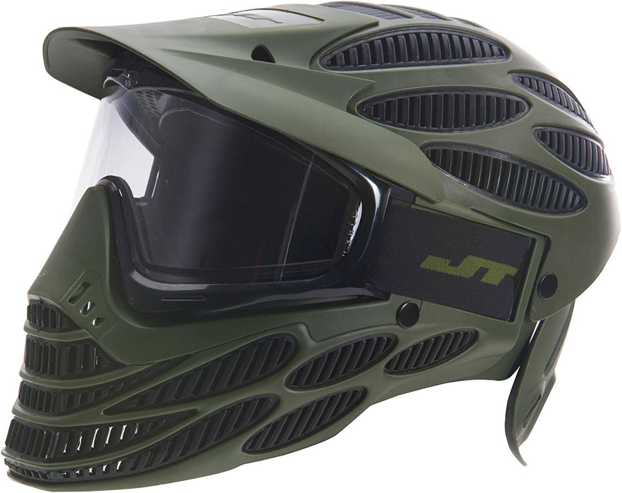 JT Flex 8 Headshield Paintball Mask Full Coverage Thermal - Olive