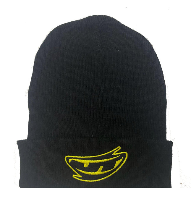 Insane JT Custom Icon Beanie - Black w Yellow Logo
