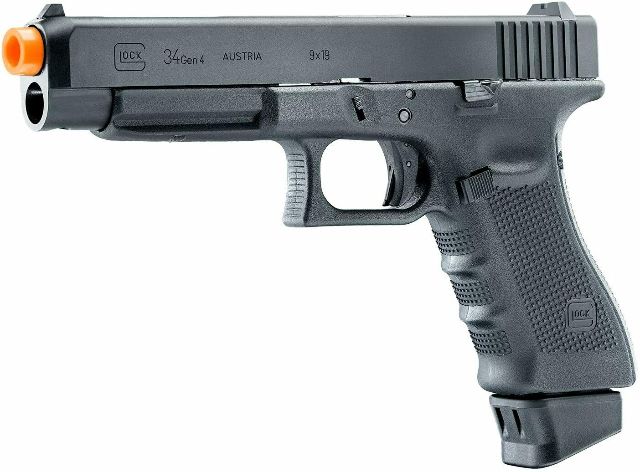 Umarex Glock 34 Deluxe Co2 Airsoft Pistol - Black - Officially Licensed