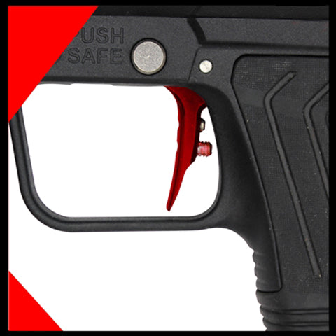 Inception Designs EMEK/MG100 Fang Adjustable Paintball Trigger - Red
