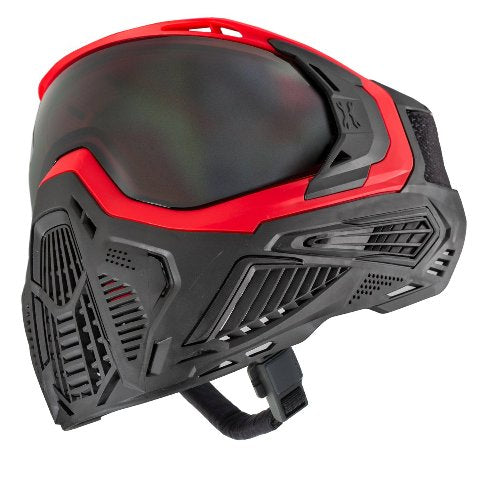 HK Army Paintball SLR Goggle Mask - Lava - Red/Black - Smoke Lens